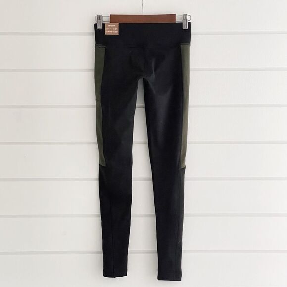 Victoria’s Secret PINK Cozy Ultimate Fleece Lined Olive Yoga Pocket Leggings NWT - Picture 6 of 13